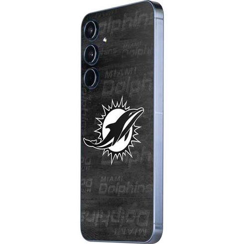 NFL Miami Dolphins Black & White Galaxy A55 5G Skin